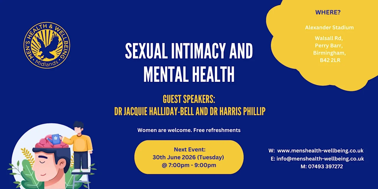 Sexual Intimacy and Mental Health - Men's Health and Wellbeing Group Monthly Meeting