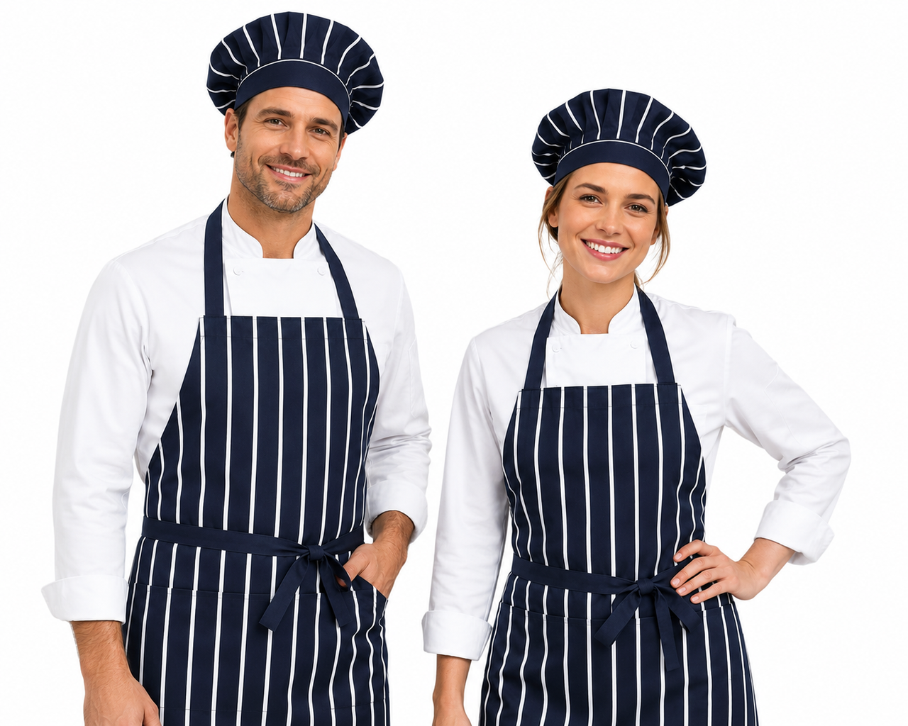 Professional Chef Apron and Hat Set