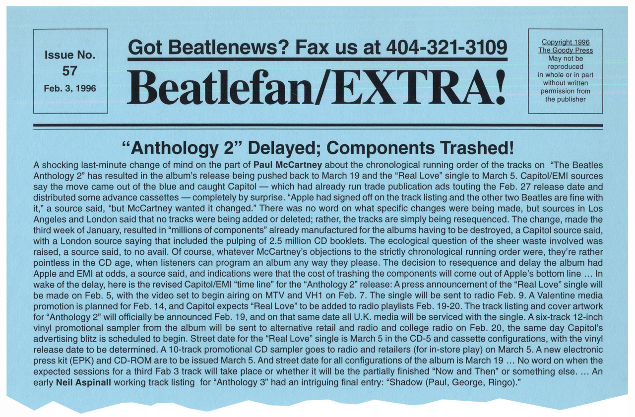 Beatlefan EXTRA 57 020396