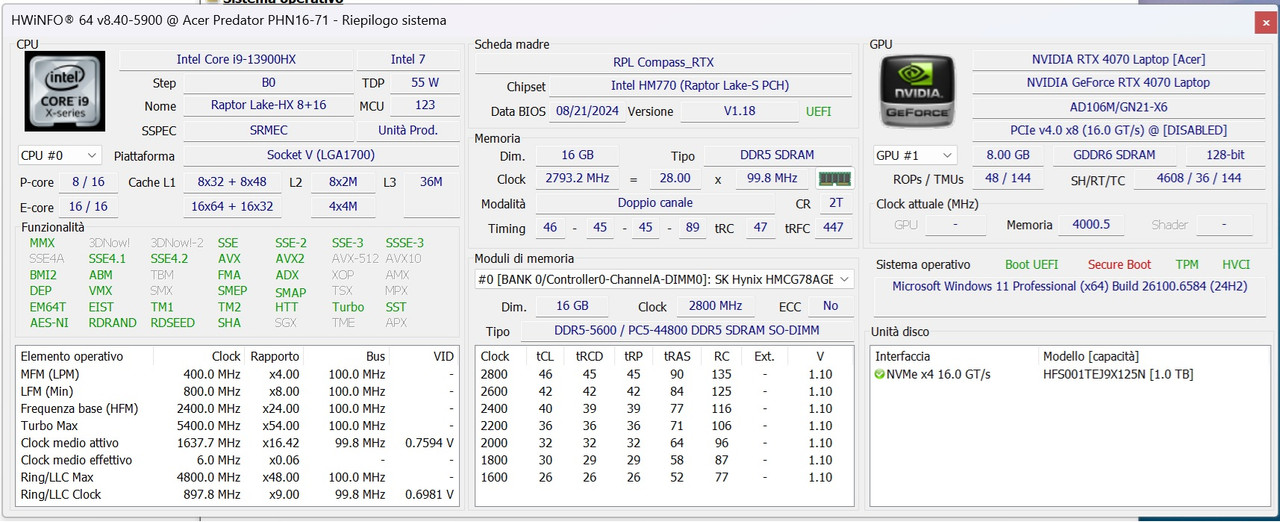 caratt acer predator