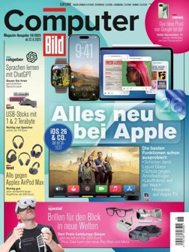 Cover: Computer Bild Magazin No 18 vom 22  August 2025