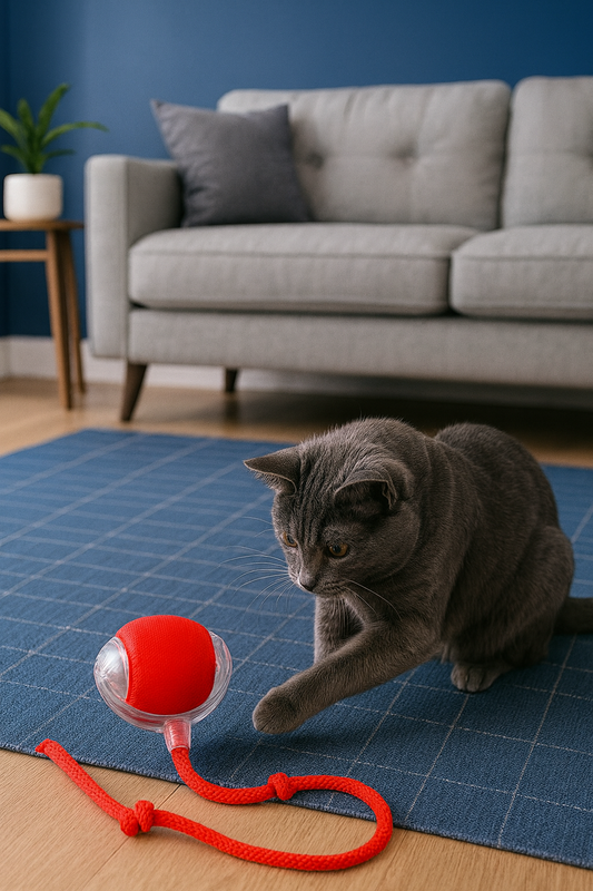 Láser inteligente y pelota interactiva para gatos
