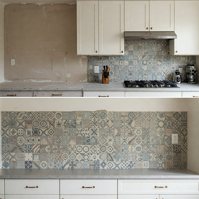 Kitchen tile backsplash 2