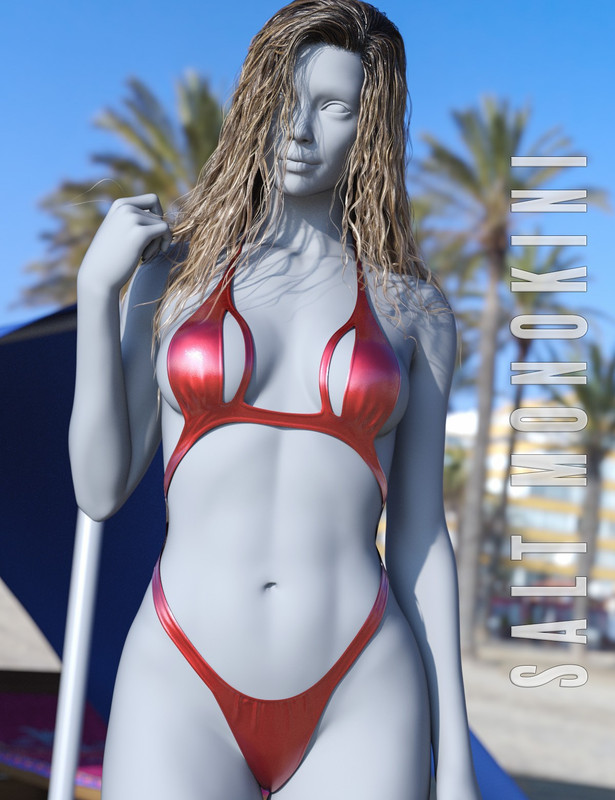 dForce Salt Monokini for Genesis 8-8.1F and G9