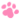 A pixel art gif of a pawprint