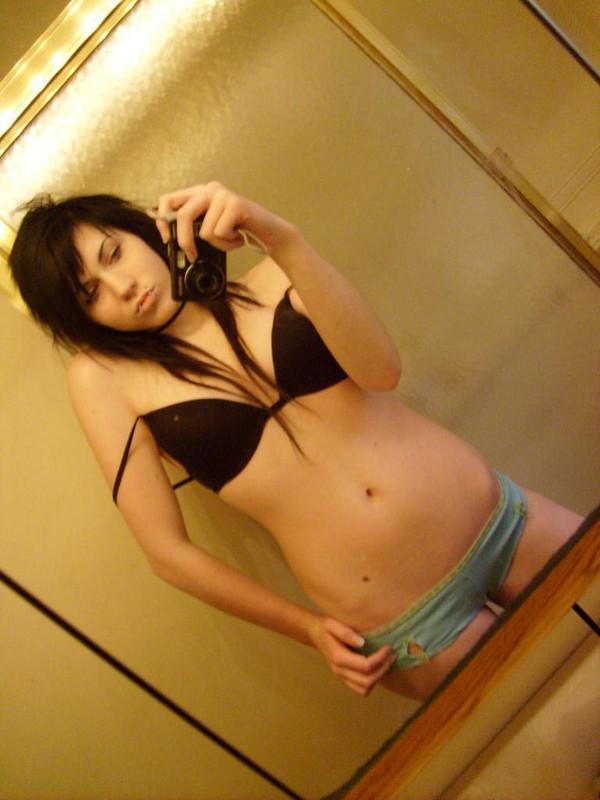 Sexy Scene Chick toma fotos propias