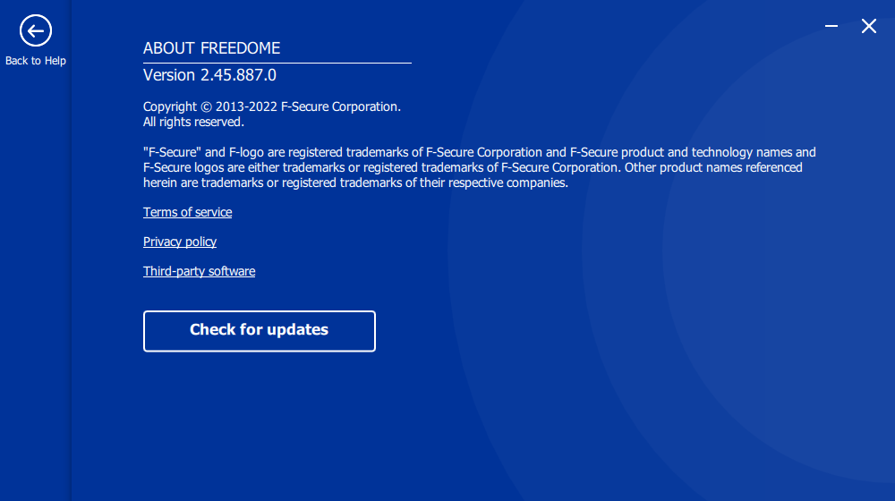 F-secure Freedome VPN V2.45.887.0 2022-02-10-09-22-08