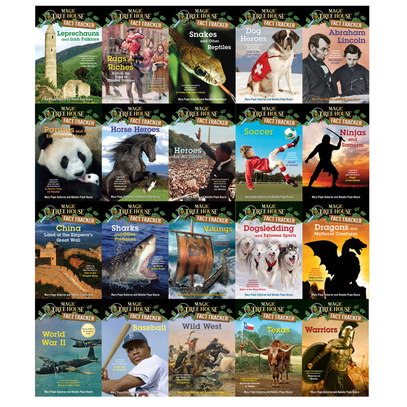 Magic Tree House FACT TRACKERS by Mary Pope Osborne Collection Set