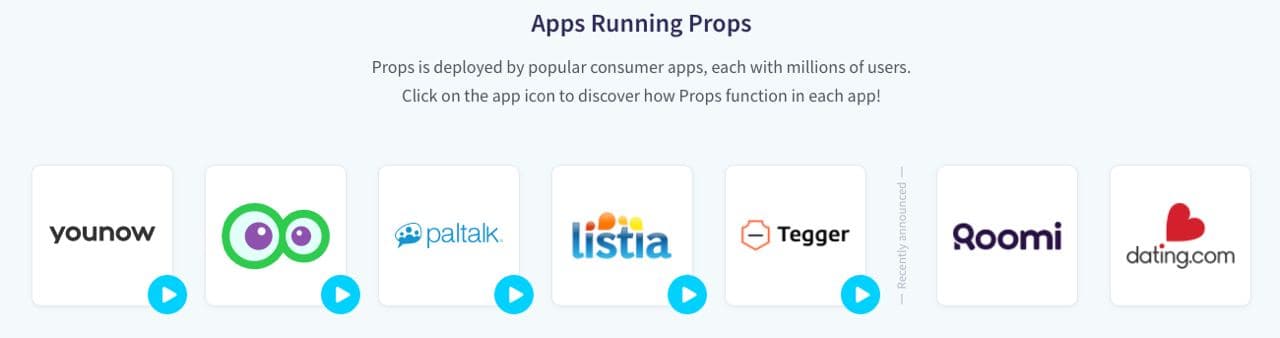 Props Apps running 