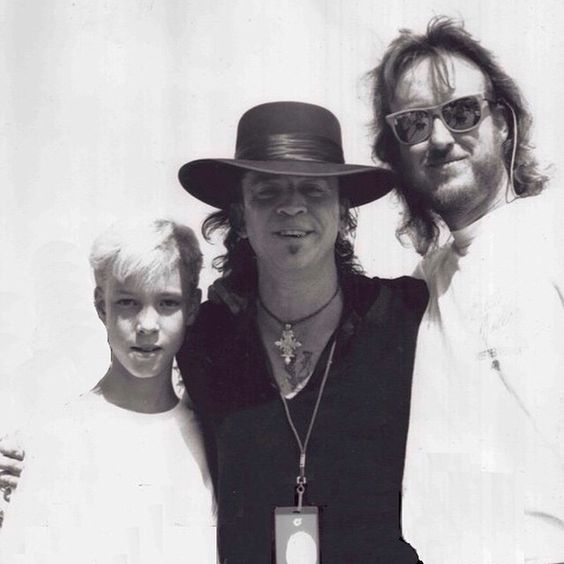 Young Kenny Wayne Shepherd with legendary Stevie