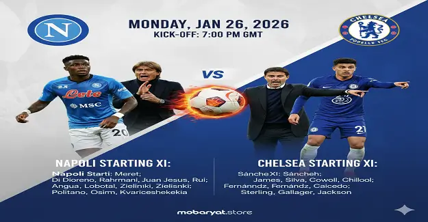 Napoli vs Chelsea match today UEFA Champions League 2026
