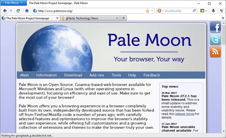 Pale Moon Browser