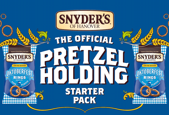 Enter to Win Snyder’s of Hanover’s Pretzelholding Starter Pack Sweepstakes