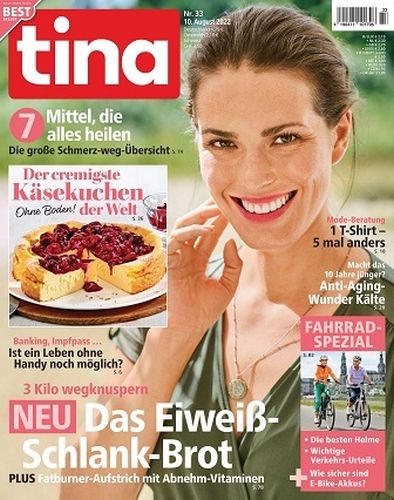 Tina Frauenzeitschrift No 33 vom 11  August 2022

