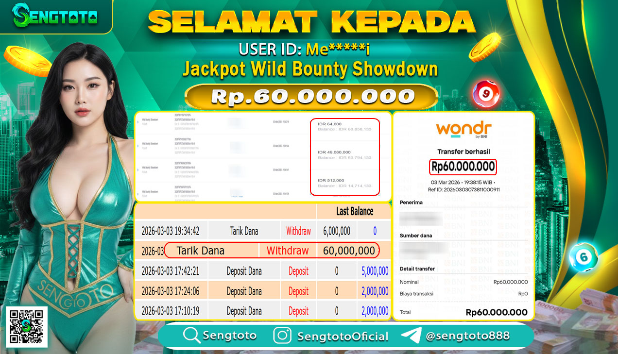 BUKTI PEMBAYARAN SLOT WILD BOUNTY SHOWDOWN