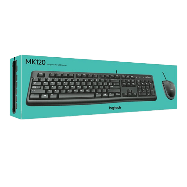 Teclado MK120 USB + Mouse USB Logitech