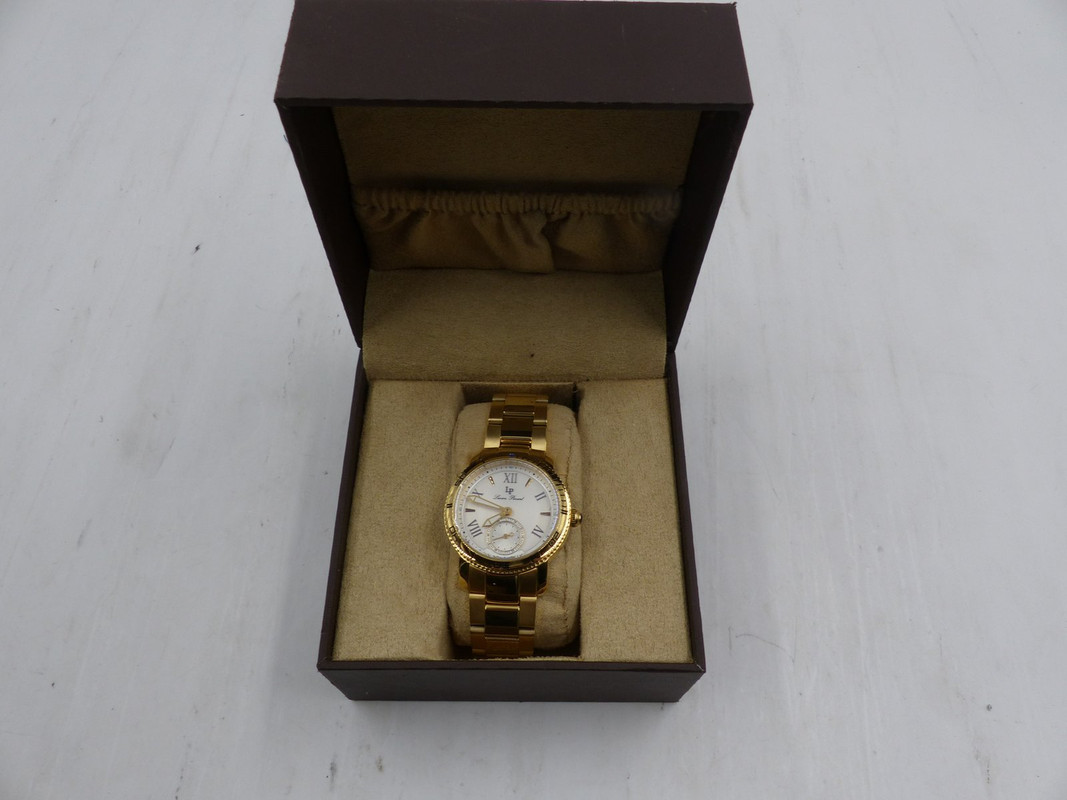 LUCIEN PICCARD MISTY ROSE SMALL SECOND LADIES WATCH GOLD LP-40031-YG-22S