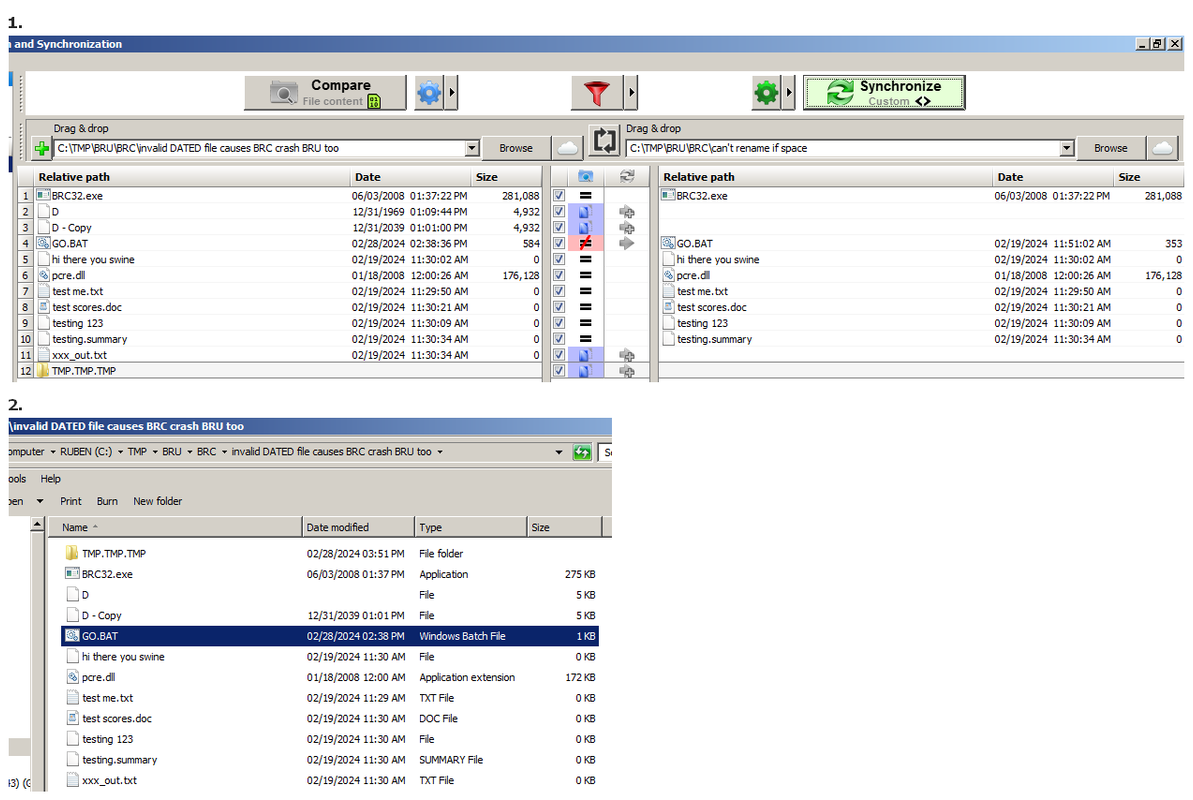 Invalid Dated File lt 1970, non-date