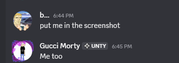 Honorable mention screenshot