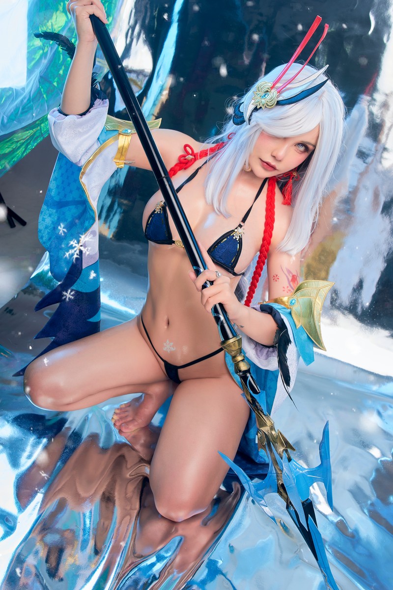 Joyce Lin2x Shenhe Cosplay Genshin Impact 写真集 89P插图4