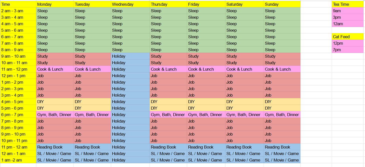 time table — Postimages
