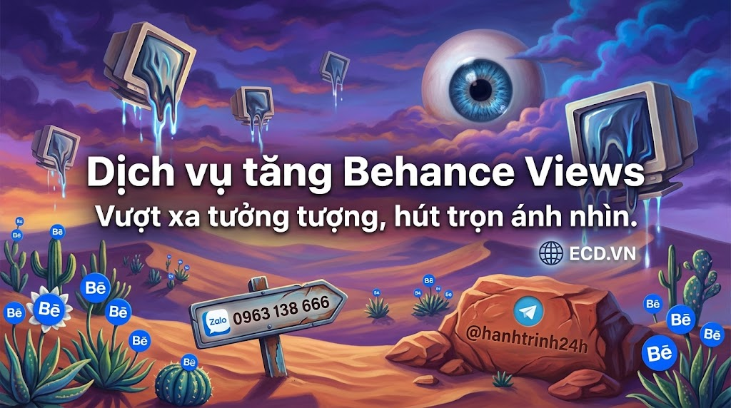 tăng behance views 2024 dành cho designer