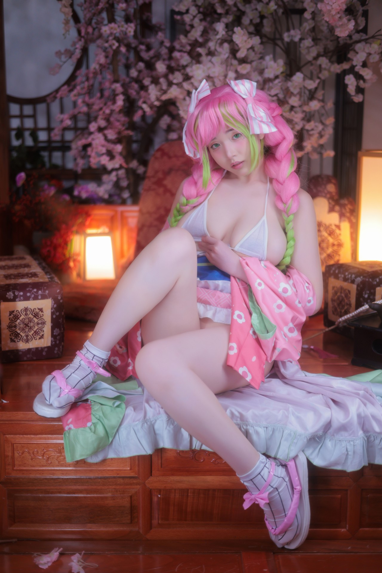 Yeon Woo (연우)，桃色心动！唯美日系场景里的梦幻COS美人插图9