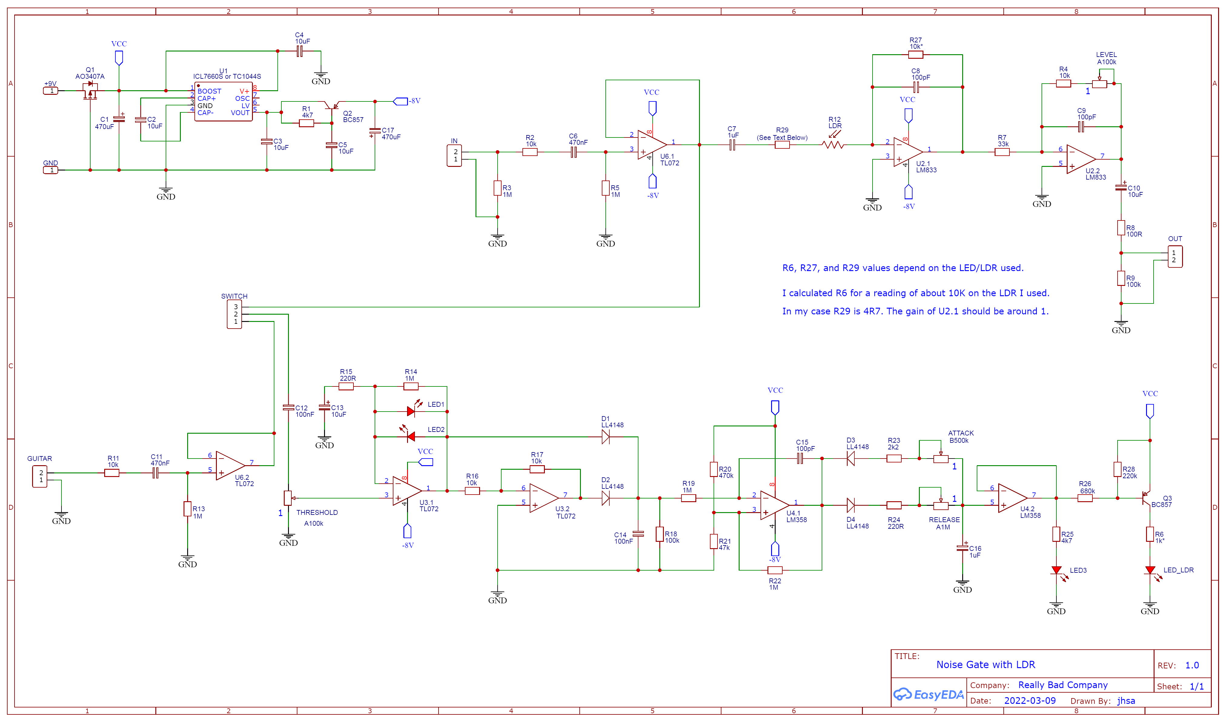 Schematic Noise Gate Comparator LDR 2022 04 02 — Postimages
