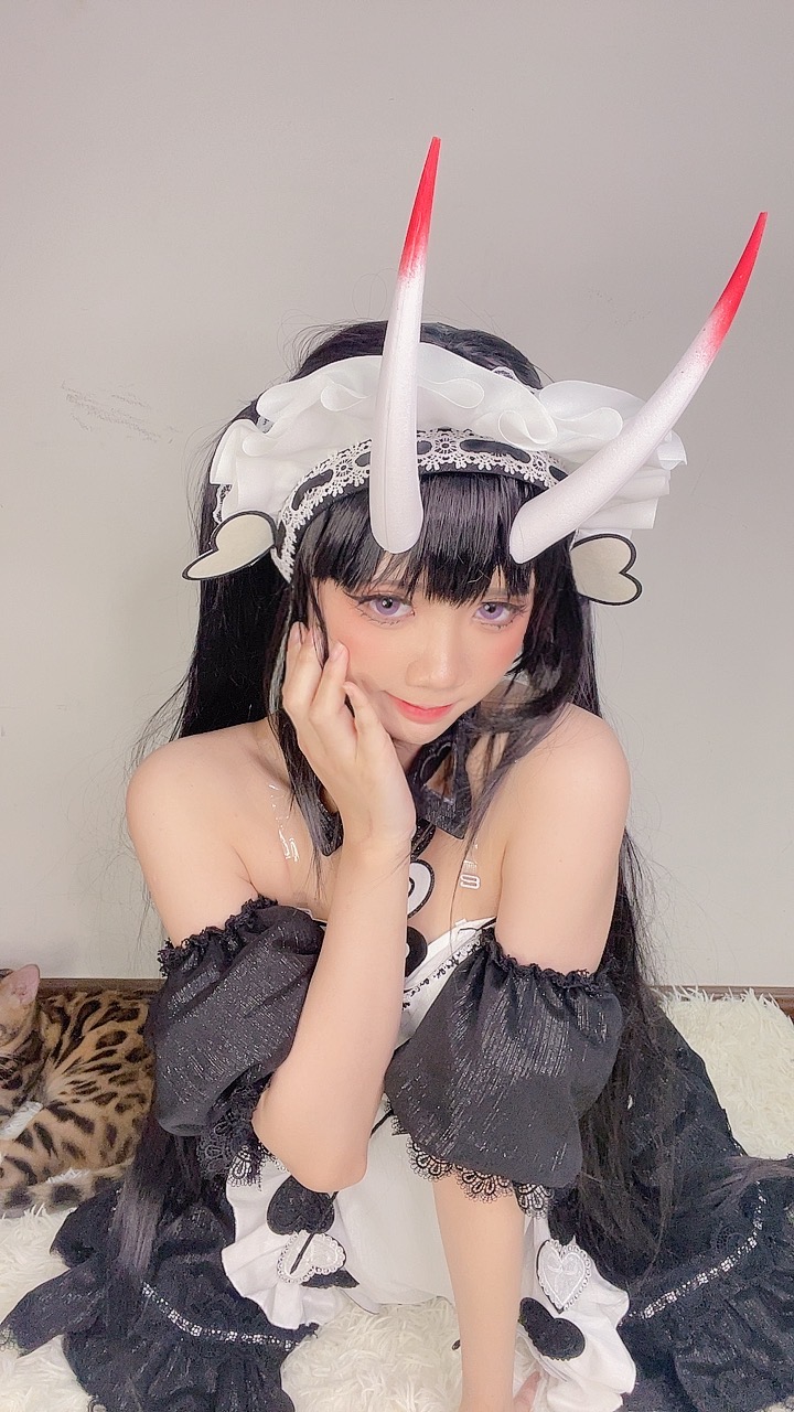 PoppaChan Noshiro Maid Cosplay (Azur Lane) – 117 Photos 11 Videos 408MB插图6