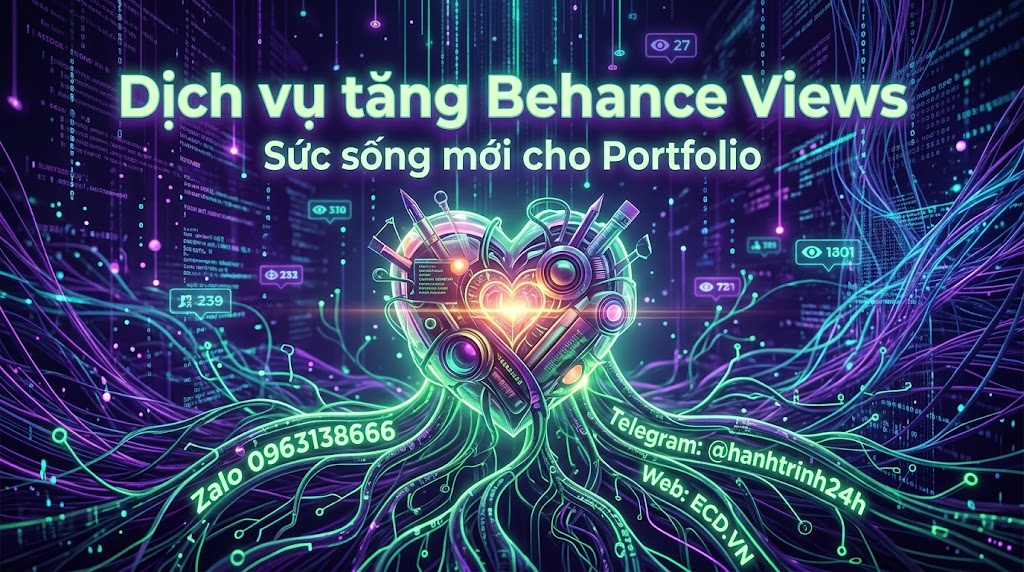 dịch vụ tăng behance views organic tăng like