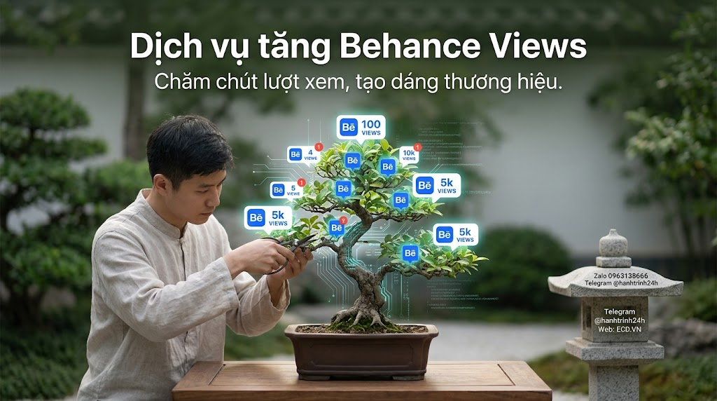 tăng behance views bền vững cho project