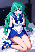 1girl_ sailor neptune, {sailor neptune_ official costume, high heel shoes, white s-2143818369