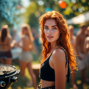 Garden wedding Redhair B 0 01