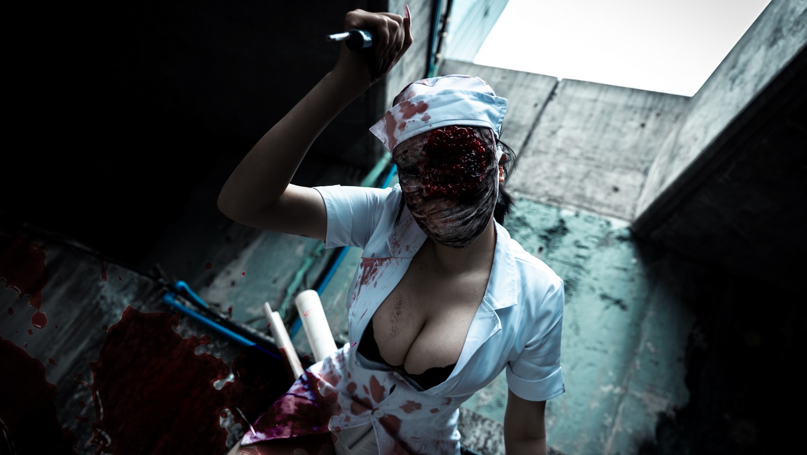 兔胖胖min – 寂静岭 丧尸护士 Cosplay 高清写真集（41P-249MB）恐怖题材插图5