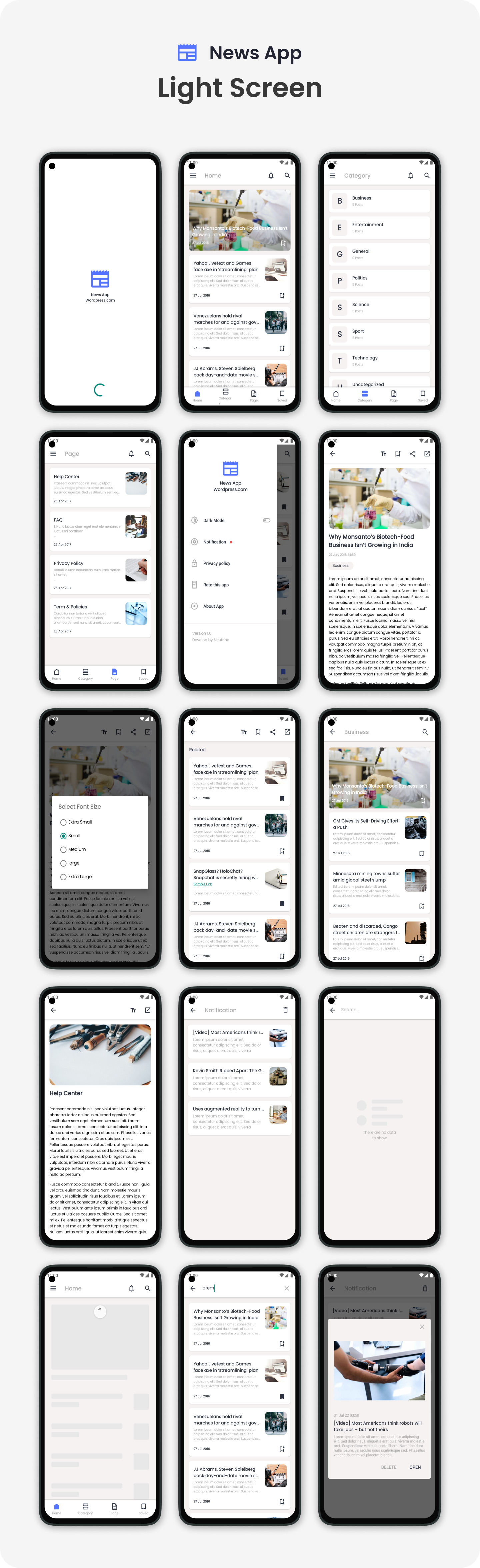 News App Wordpress.com 1.0