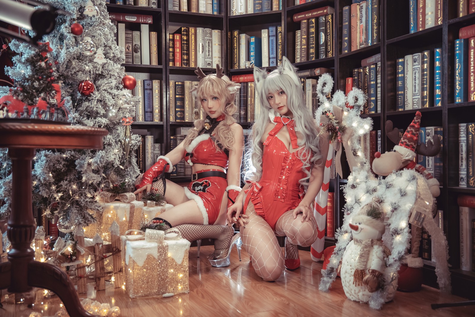 冬马路纱&刺青Poi 驯鹿与狼写真[40P-583.4M]插图6