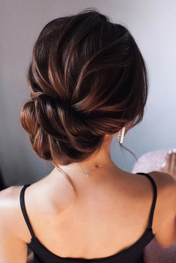 Caramel Highlights on Updos Hairstyle
