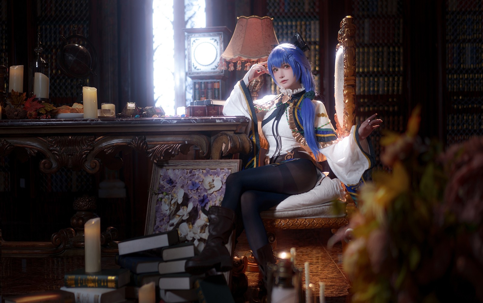 一千只猫薄禾写真 – 魔女·安洁 Cosplay 高清写真套图（18P / 234.4MB）插图6