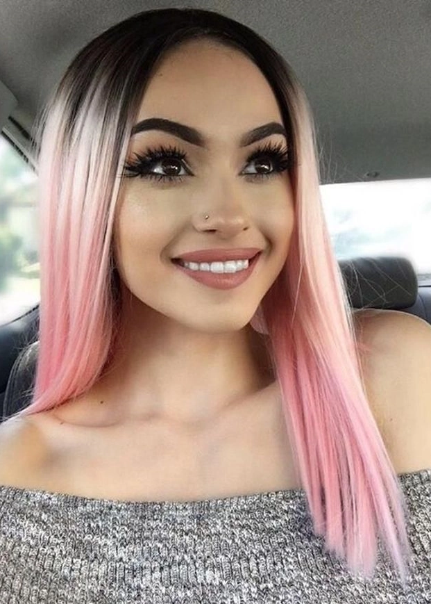 Ombre pastel Strawberry hair