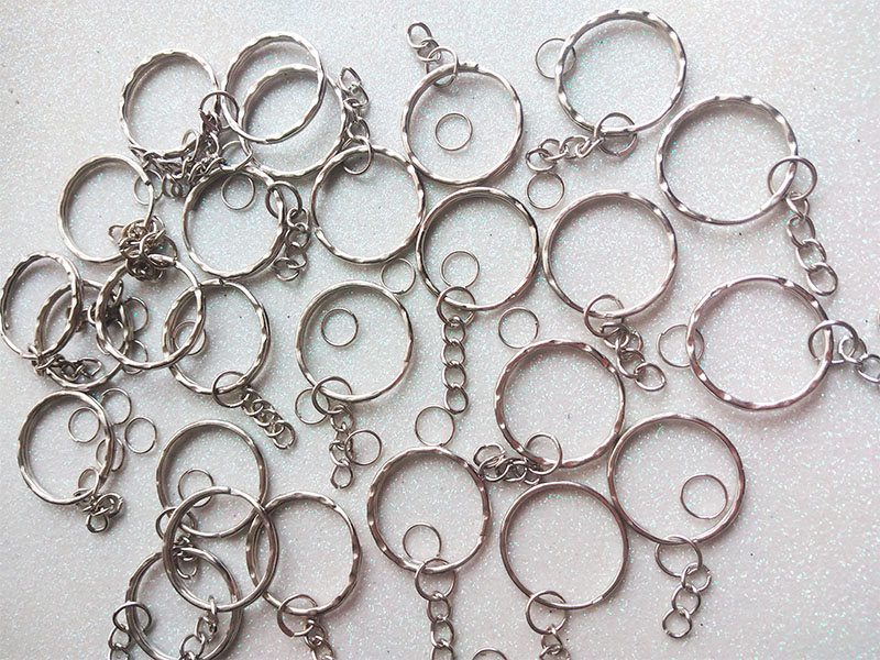 Set 12 Argollas Metálicas martilladas con diámetro de 2cm Para L