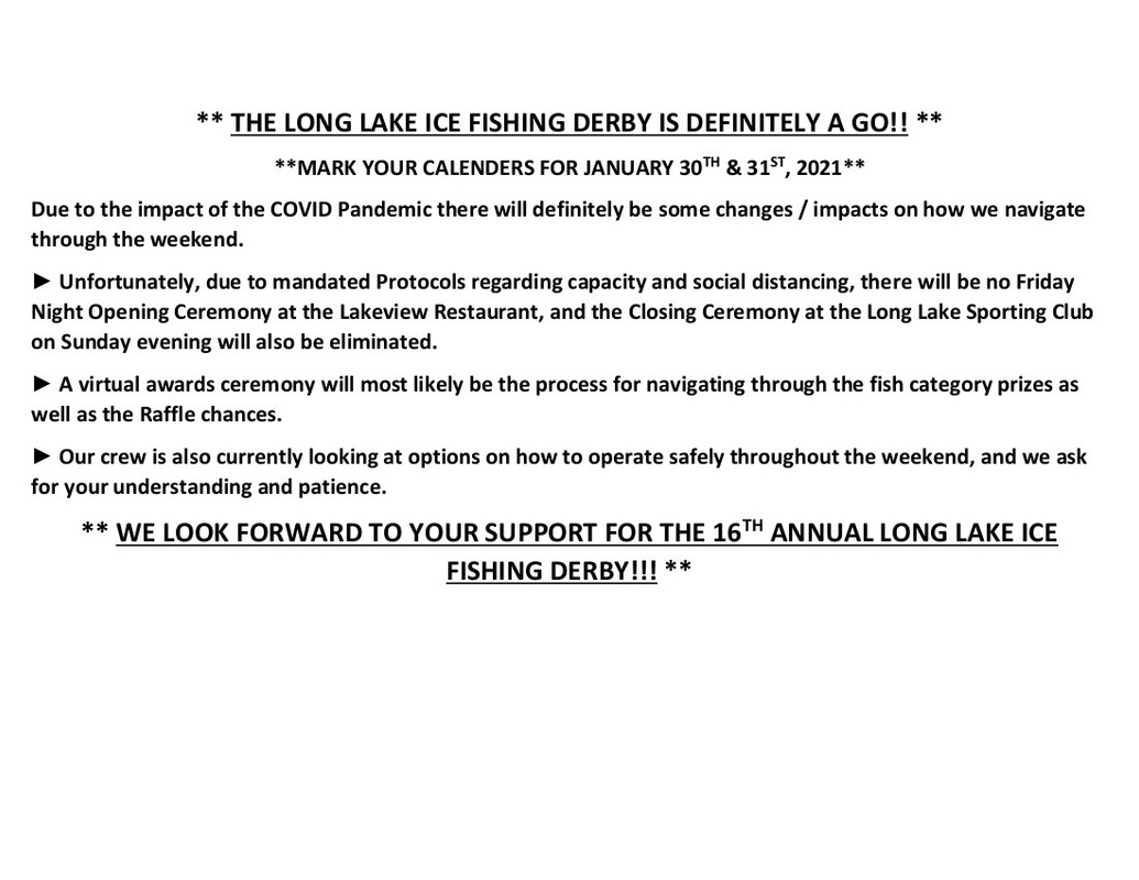 2021 Derby - Informational Memo (Social Media)