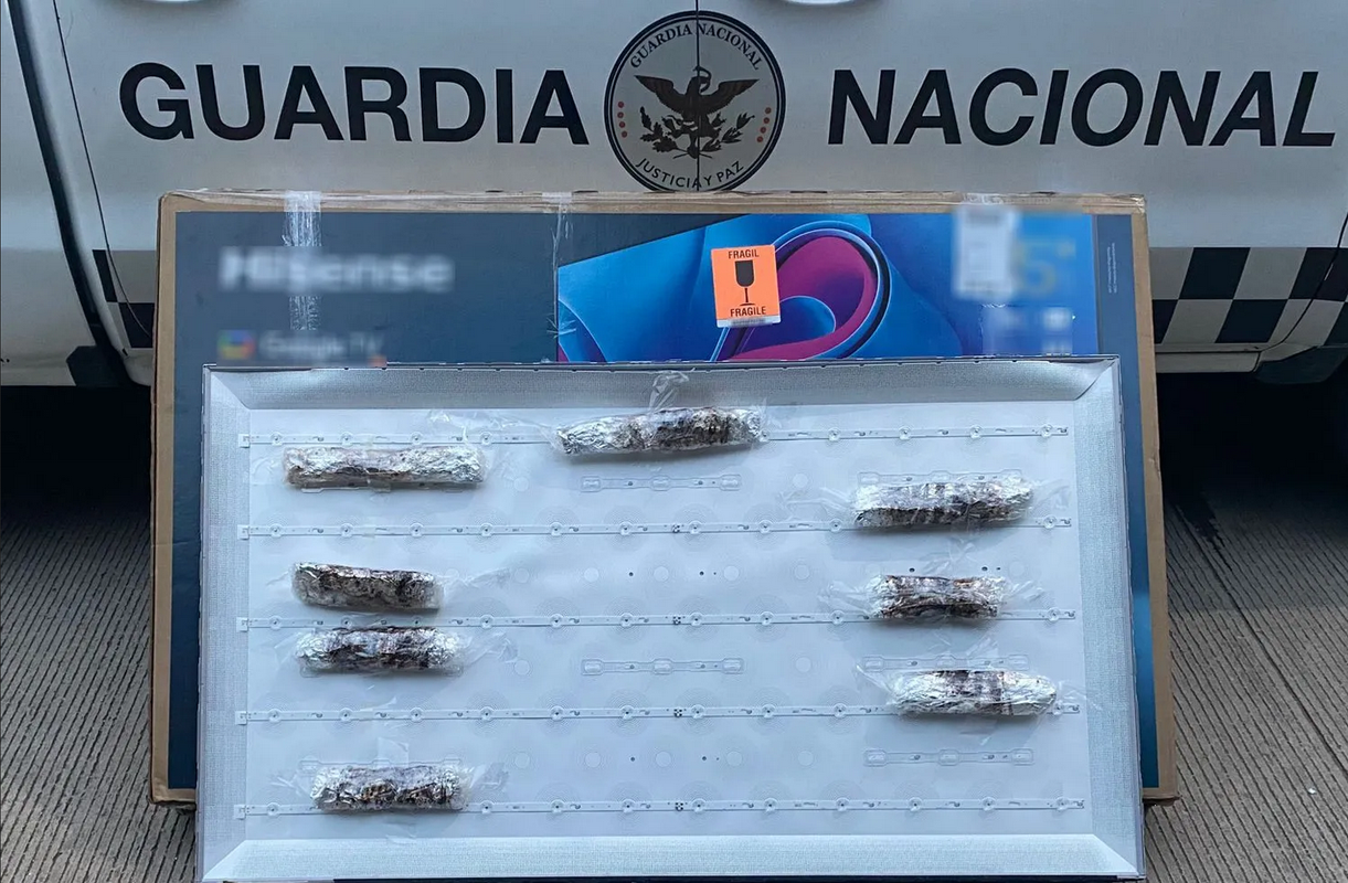 Narcos en Sinaloa ocultan droga sintética en pantalla inteligente