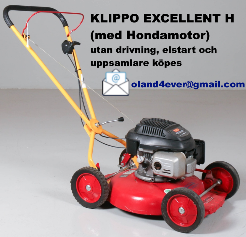 Gräsklippare Klippo Pro 19 alt Klippo Excellent B&S motor / Hondamotor -  Jag vill köpa! - Värmepumpsforum allt om värmepump och värmepumpar