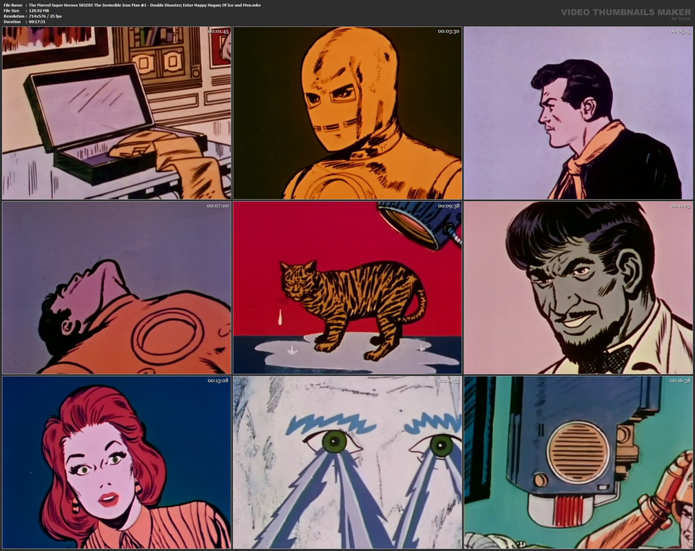 The Marvel Super Heroes S01E05 The Invincible Iron Man #1 - Double Disaster; Enter Happy Hogan; Of I