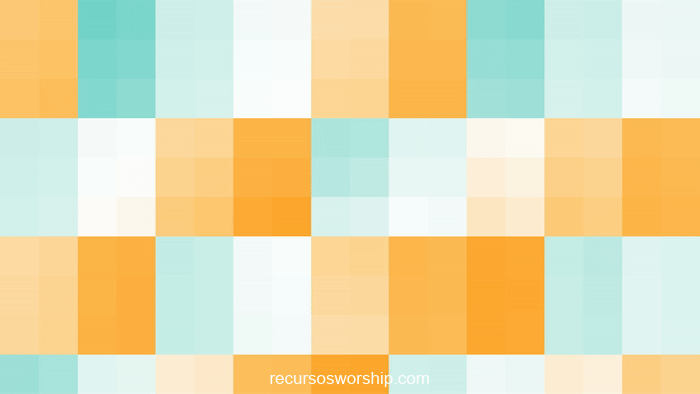 loop vj mosaico naranja turquesa