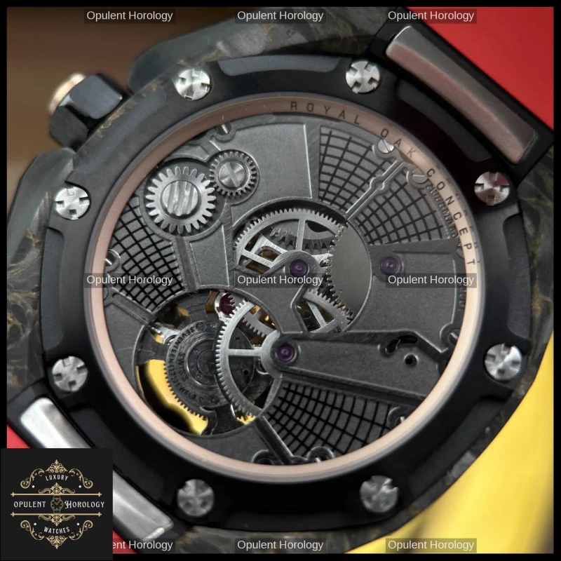Audemars Piguet Royal Oak Concept Flying Tourbillon Replica Red Rubber Strap 42mm