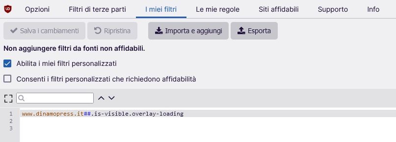 010 - 'uBlock₀ — Dashboard