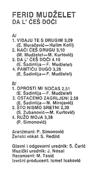 Ferid Mudzelet 1987 kz