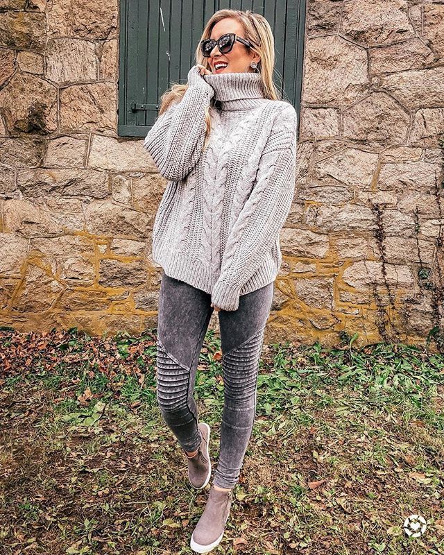 Leggings and Cozy Sweaters