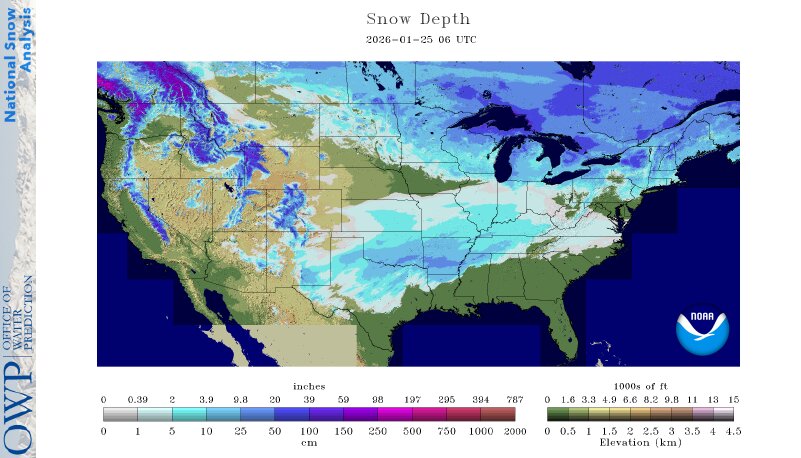 current snow depth
